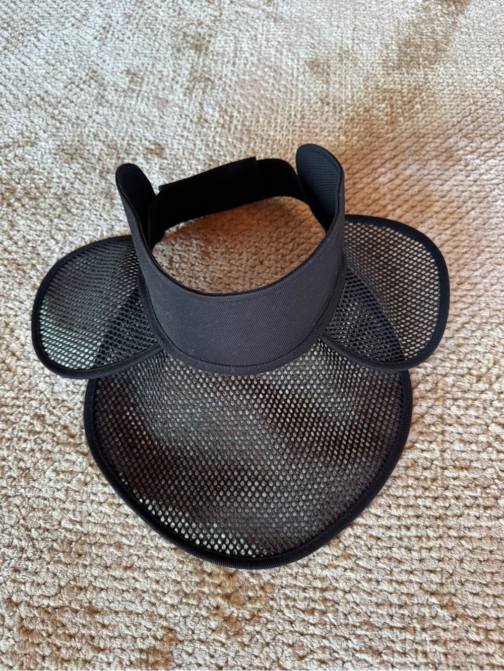 Christian Dior Black Mesh Visor Sun Hat - Picture 5 of 10
